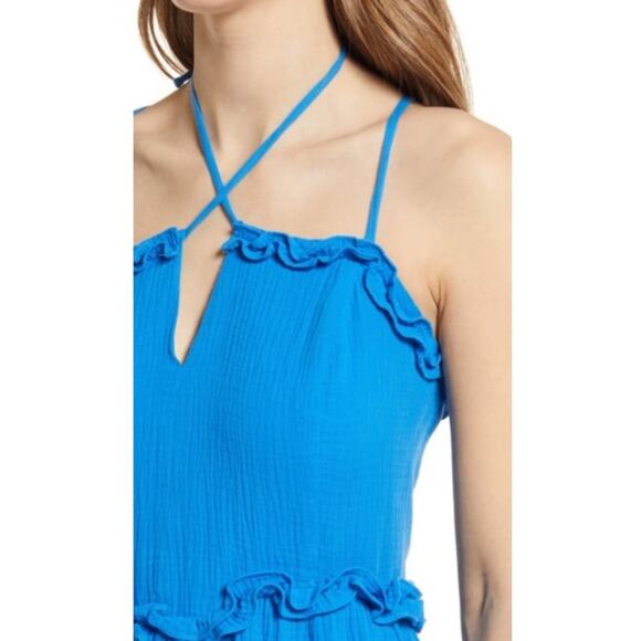 BTFL-life Blue Tiered Maxi Dress - Picture 11 of 11